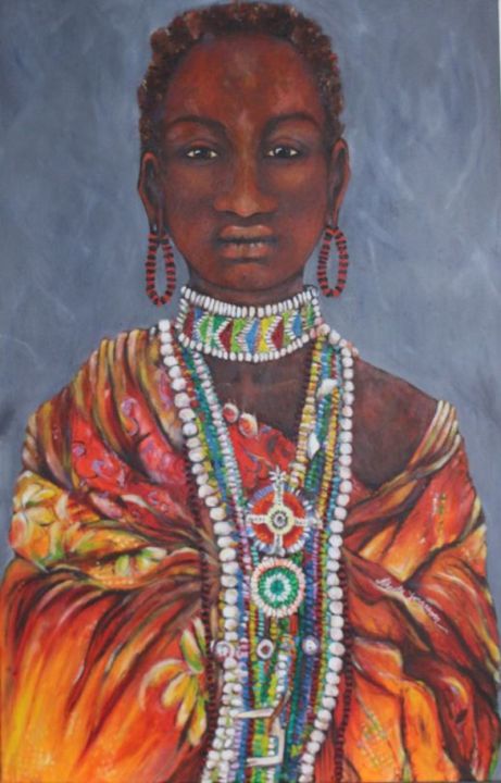 Maasai Woman In Traditional Attire