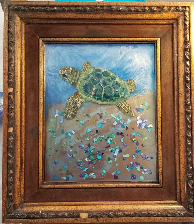 Mr. Turtle! - Underground Art - a MKurka Art Studio