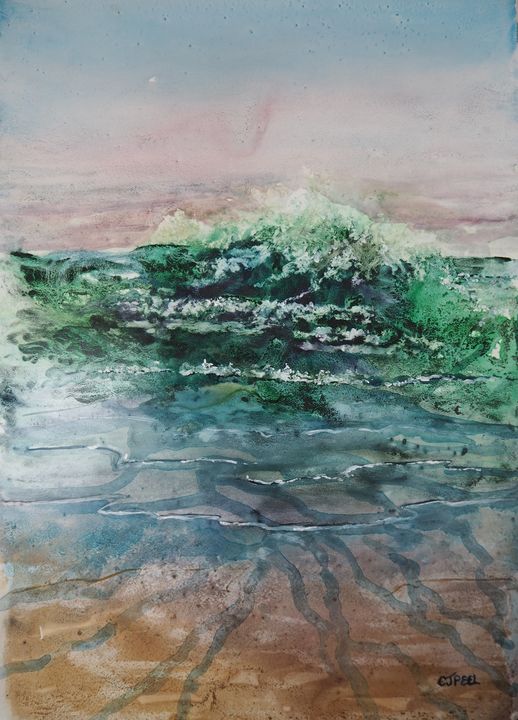Surging Shorebreak at Jan Juc - Colin Peel