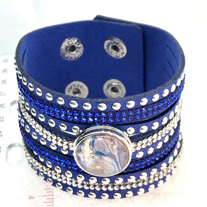 Bracelet with handmade 20mm snap - Impressions by ISY