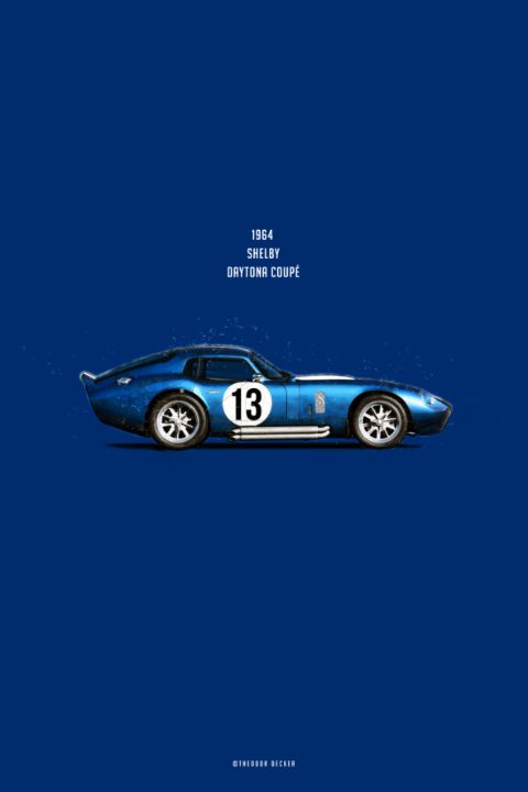 Shelby Daytona Coupe - Theodor Decker - Paintings & Prints, Vehicles ...