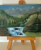 Mountain Scene with a Stream