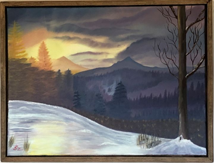 Mountain Sunset - DMZ Art