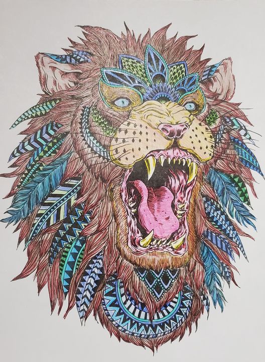 roaring lion coloring pages