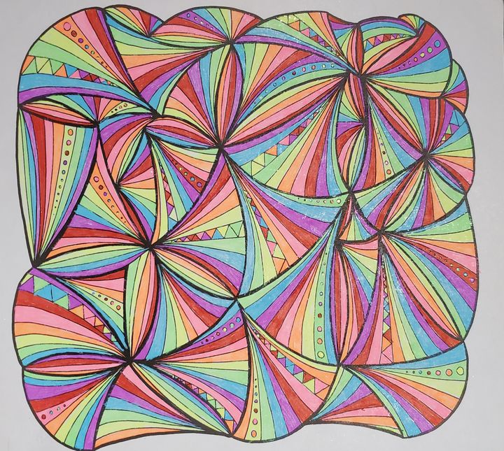 Trippy Coloring Coloring Pages Paintings Prints Abstract Color Artpal