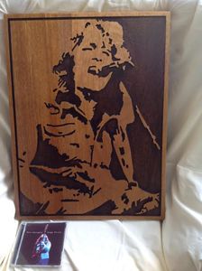 Rory Gallagher timber artwork - Timber art