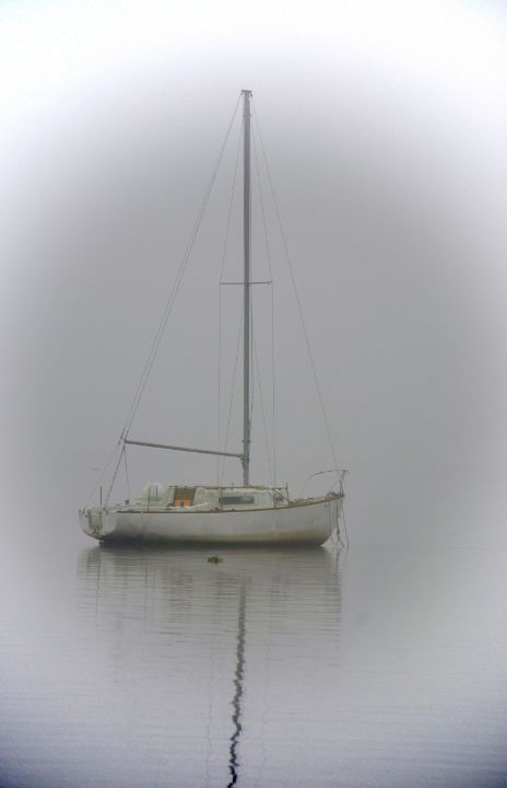Sailboat in the Fog - RMB Photography