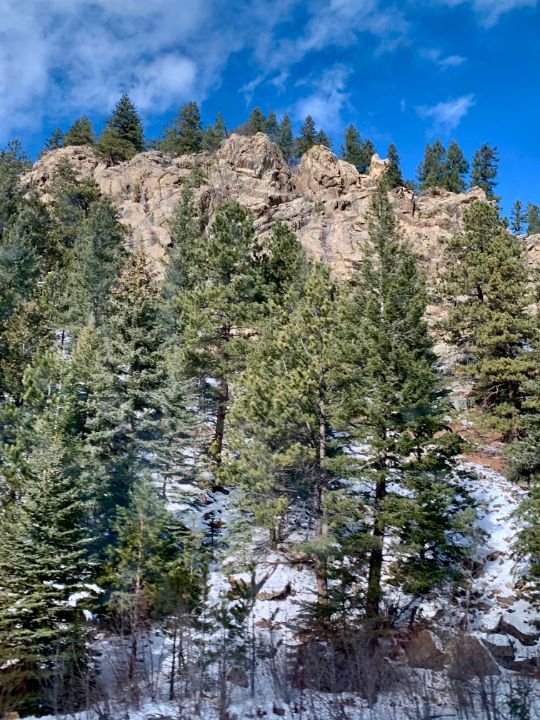 Rocks Trees and Snow in Colorado - RMB Photography