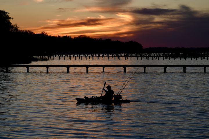 Kayaker at Sunset - RMB Photography