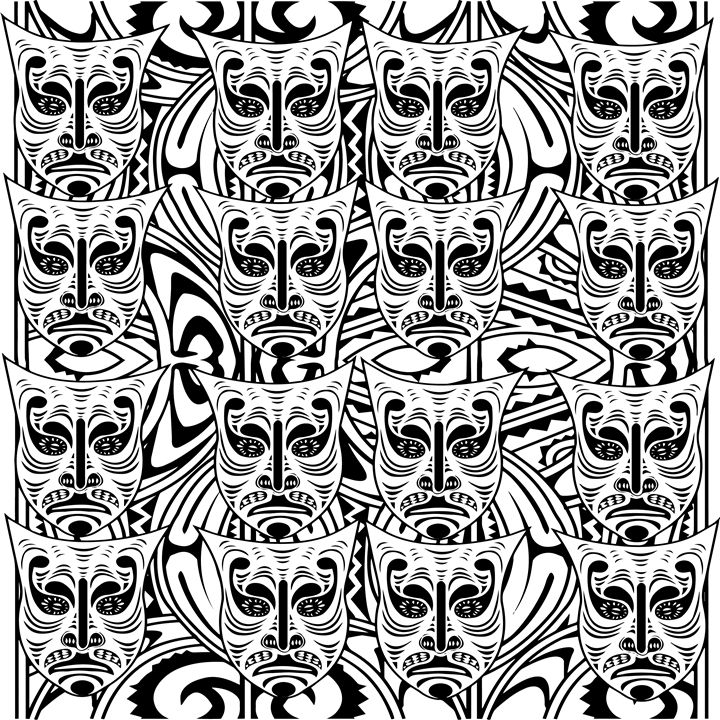 EAST SEPIK MASK - New life Art - Paintings & Prints, Abstract, Other ...