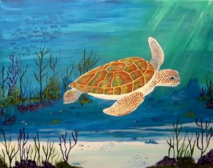 Turtle Dot Painting - Dots By Dana - Paintings & Prints, Animals, Birds, &  Fish, Reptiles & Amphibians, Turtles & Tortoises - ArtPal