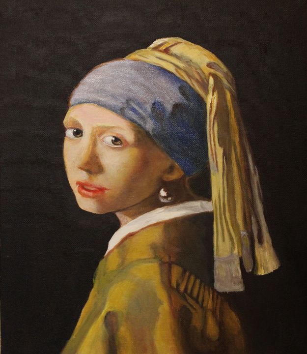 Lady with the Pearl Earring - La Marr Kramer's Fine Art Gallery ...