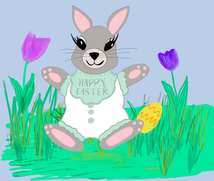 Baby Bunny Greetings - hkOriginals