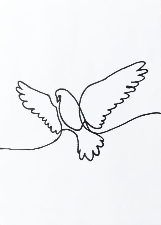 Pigeons And Doves - Bird Line Drawing - CleanPNG / KissPNG