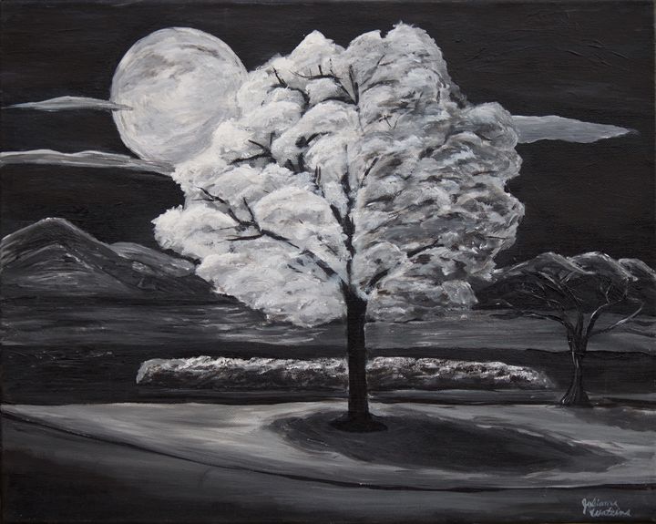 tree of life painting black and white