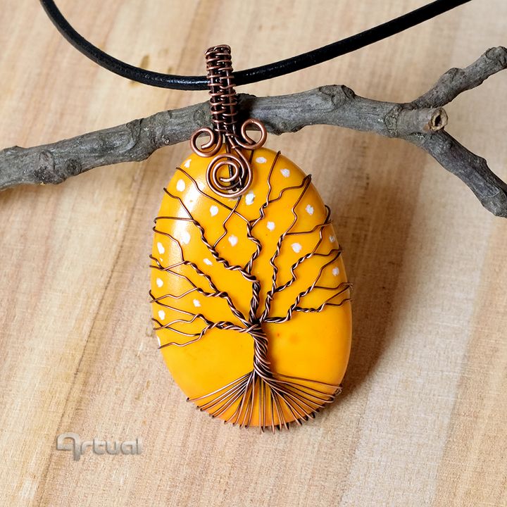 Copper tree of life on sale necklace