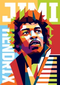 Jimi Hendrix Pop Art - Aryakuza