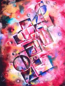 Abstract art painting