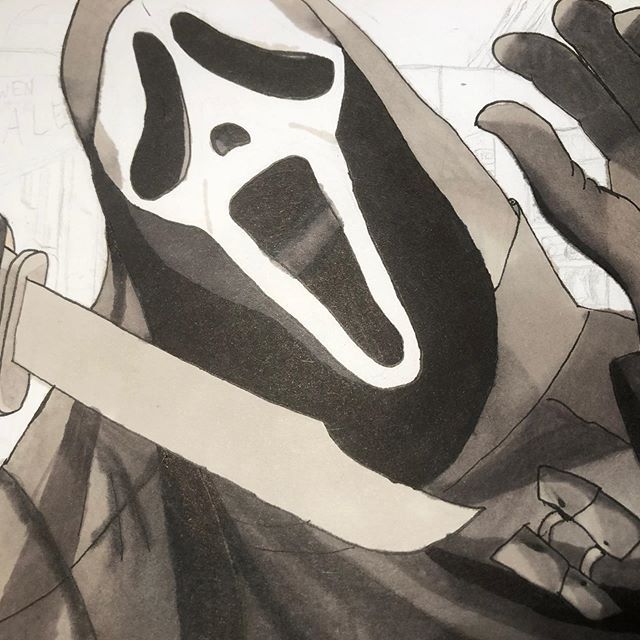 Ghostface scarry art - menon_art
