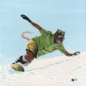 Wererat Snowboarder Extreme Sports