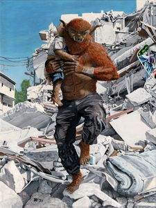 Bugbear Hero Rescuing Child