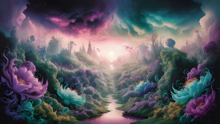 Enchanted Reverie - Artisan Wall Creations - Digital Art & AI, Fantasy