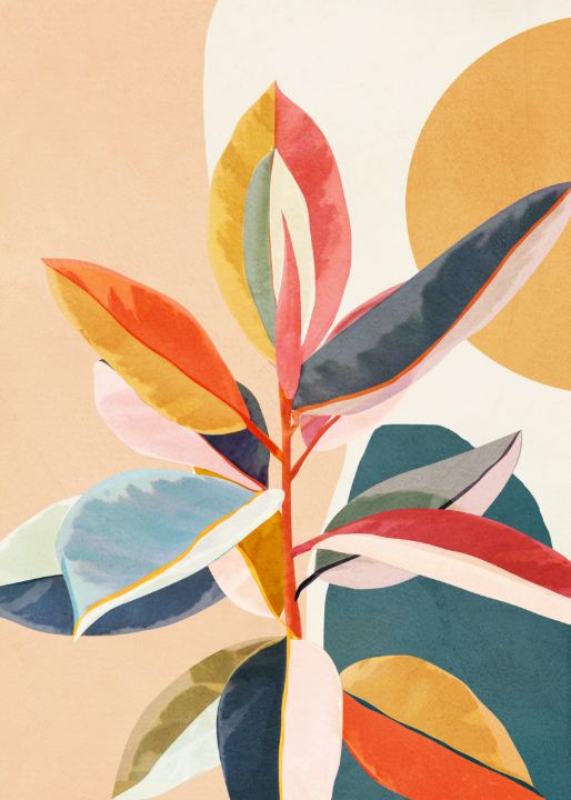 Colorful Branching Out 07 - City Art - Digital Art & AI, Abstract ...