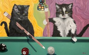 Cat-urday Night Pool