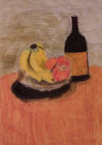 Fruit and wine still life