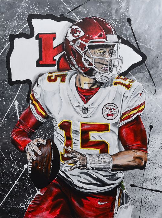 Patrick Mahomes T-Shirt by Billy Hodes - Pixels