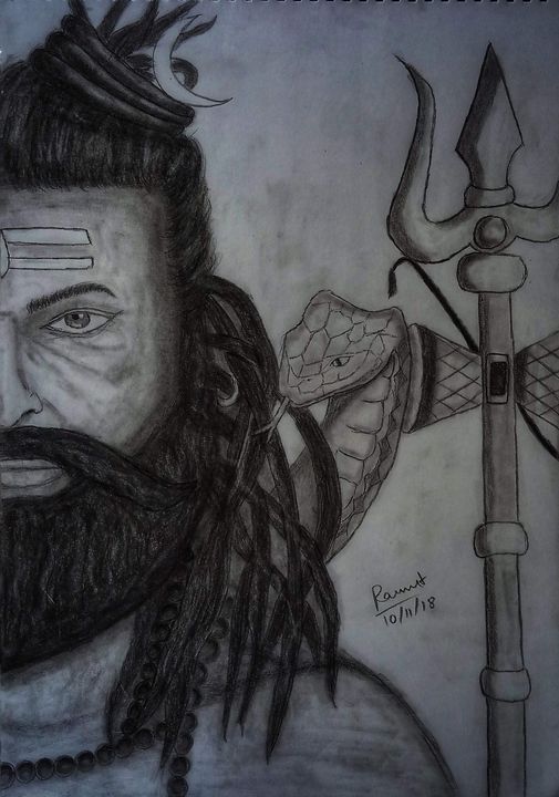 Pin by bhawana didhariya on my gallery | Shiva sketch, Art drawings  sketches simple, Pencil sketch images