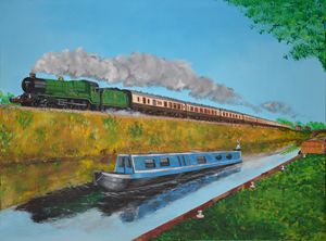 Encounter along the canal with 5043