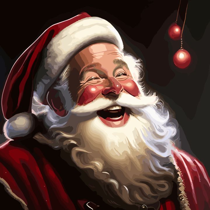 Happy Holidays by CornerRuby deals Santa Claus