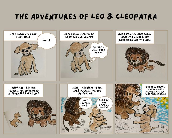 Introducing Leo and Cleopatra - Bevs Art and Soul