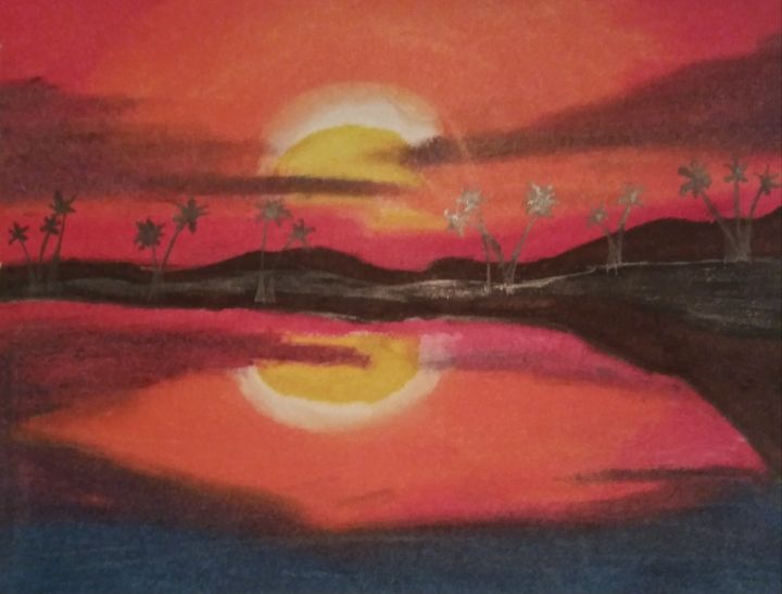 Sunset pier - Cassiopea's Art