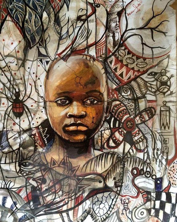 Infantile Expedition - Akan David Art - Paintings & Prints, Ethnic ...