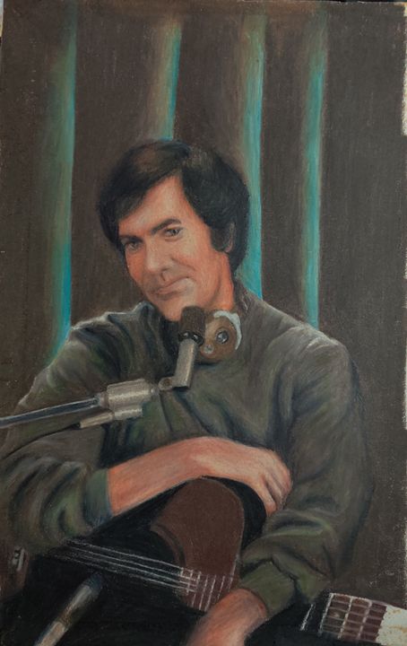 Artist Neil Roe Neil with his Guitar - Paintings and Photos - Paintings & Prints ...