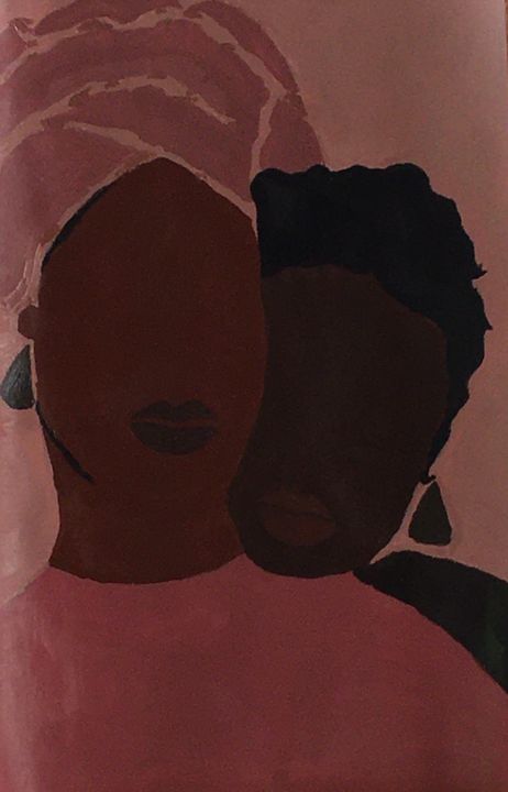 african american mother and daughter art