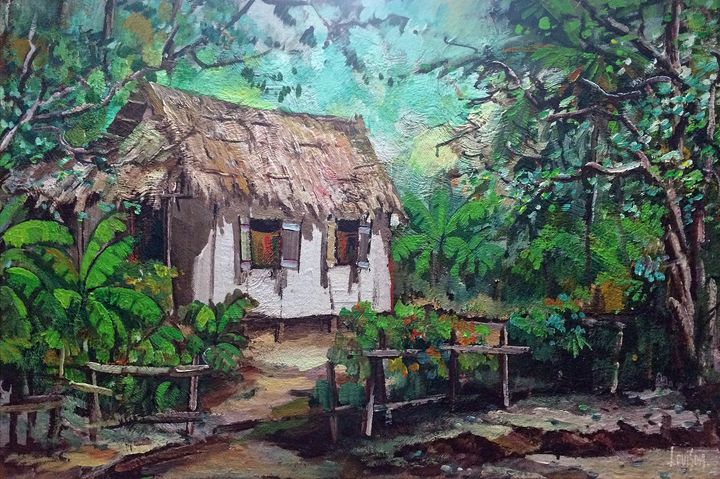 Old Tapia Hut in Forest - Gallery Artemeta - Paintings & Prints