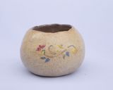 Handmade rustic stoneware pot