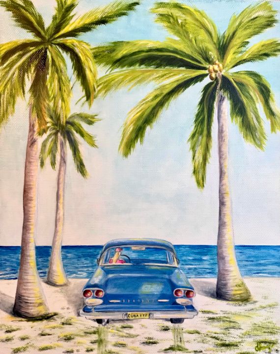 LOVELY CUBA, oil painting on canvas - Art Gallery by S.Shavrina