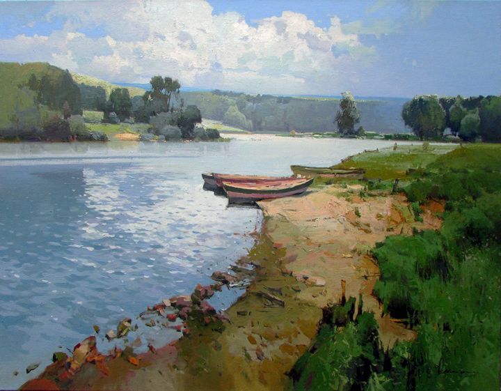 „Banks of the River” - Vytautas Laisonas / Paintings