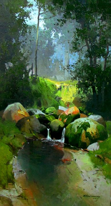 The Creek - Vytautas Laisonas / Paintings