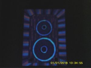 speaker in blacklight