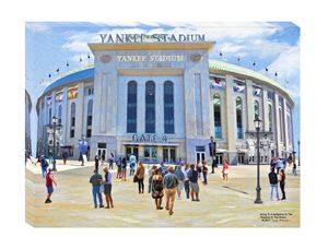 A night Game At Yankee Stadium - The Gallery Wrap Store - Paintings &  Prints, Buildings & Architecture, City, Skyscrapers - ArtPal