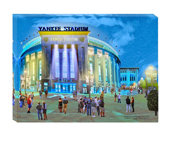 A night Game At Yankee Stadium - The Gallery Wrap Store