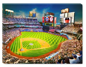 Yankee Stadium Night Game Painting - The Gallery Wrap Store