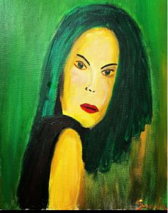 Green Haired Woman