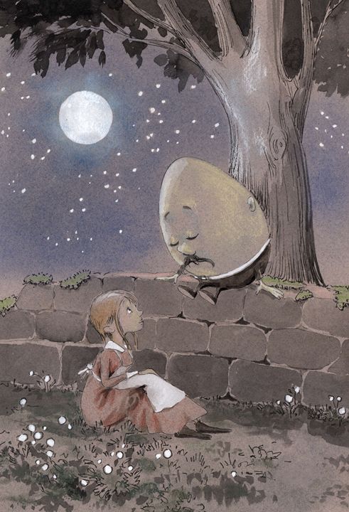 Humpty Dumpty - InkPaintFunnyPicture
