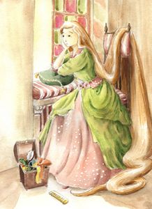 Rapunzel - InkPaintFunnyPicture